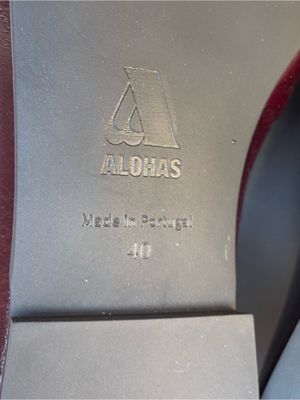 Alohas Aven  Rift Burgundy Leather Penny Loafers New In Box - Picture 8 of 8